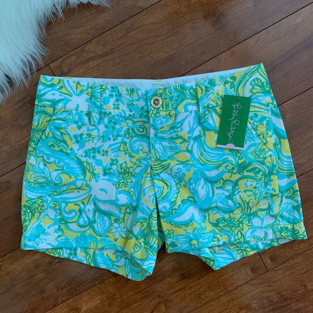 NWT Lilly Pulitzer Callahan Shorts Beach Gypsies-Size 00
